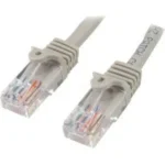 Cable 1M Gris Red 100Mbps Cat5E Ethernet RJ45 Snagless