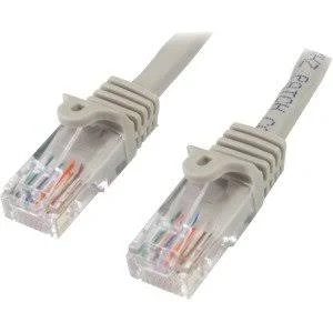 Cable 1M Gris Red 100Mbps Cat5E Ethernet RJ45 Snagless