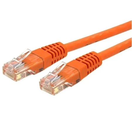 Cable 6M Gigabit Ethernet Red Cat6 Utp RJ45 Moldeado Naranja .