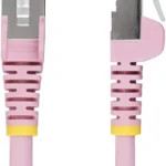 Cable Ethernet Cat6A Rosa 0.3M - Snagless - S-Ftp - Lszh