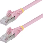 Cable Ethernet Cat6A Rosa 0.3M - Snagless - S-Ftp - Lszh