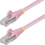 Cable Ethernet Cat6A Rosado 7.6M - Snagless - S-Ftp - Lszh
