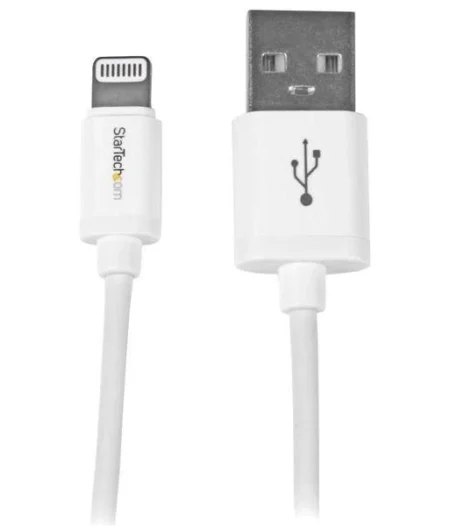 Cable 1M Lightning Apple Ipod Ipad Iphone 5 A USB 2.0 Blanco