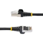 Cable Ethernet Cat6A Lszh De 30Cm 10Gb S/Ftp PoE 100W Negro