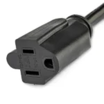 CABLE 30CM EXTENSOR NEMA 5-15R A NEMA 5-15P ACODADO PLANO