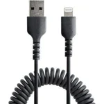 Cable 1M USB A Lightning Mfi En Espiral Carga De Iphone