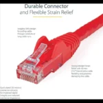 Cable 91Cm Red Utp RJ45 Cat6 Ethernet Gigabit Moldeado Gris .