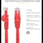 Cable 91Cm Red Utp RJ45 Cat6 Ethernet Gigabit Moldeado Gris .