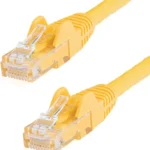 Cable De Red 5M Amarillo Cat6 Ethernet Gigabit Sin Enganches