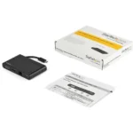 Dock Station USB-C 4K HDMI VGA Win Mac Chrome USB Tipo C