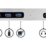 Docking Station USB Tipo C 2X D P O HDMI Replicador Usbc