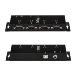 Hub Concentrador USB A Serial Rs232 Db9 De 4 Puertos De Riel Din