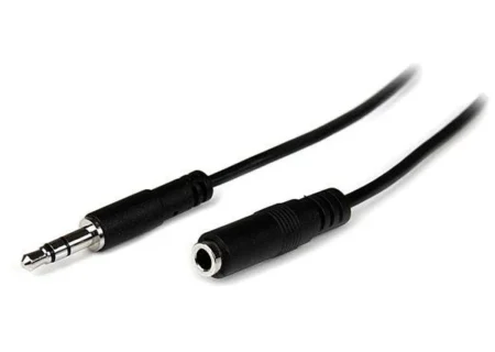 Cable 2M Extension Audifonos Minijack 3.5 Macho A Hembra .