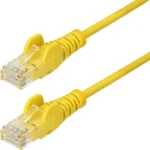 Ethernet Cable Cat6 Slim 15M Yellow - Snagless Lszh