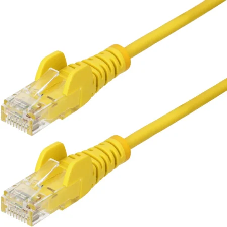 Ethernet Cable Cat6 Slim 15M Yellow – Snagless Lszh