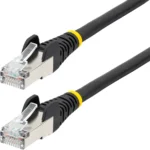 Cable 2.1M De Red Cat6A Negro Snagless PoE 100W RJ45