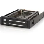 Rack Movil Backplane 2 Discos Duro SATA 2.5 Sin Bandeja Bahia 3.5