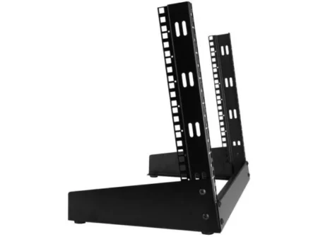 Rack 8U 2 Columnas De Escritorio Gabinete Marco Abiert.