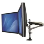 Soporte Para Dos Monitores Con Brazos Moviles Apilable .