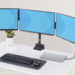 Soporte De Escritorio Para 3 Monitores Vesa De 27 Pulgadas