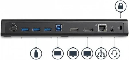 Replicador Puertos Universal USB 3.0 Displayport HDMI 4K .