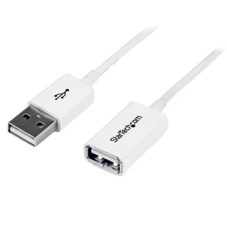 Cable 1M Extension Alargador USB 2.0 Macho A Hembra Blanco .