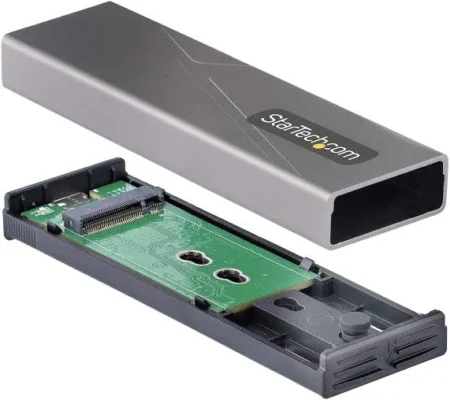 Gabinete Para SSD M.2 Startech Sm2E1Bmu31C /USB-C De 10Gbps A NVMe M.2 Or SSD SATA M.2