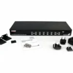 Conmutador Switch Kvm VGA 8 Puertos USB A Y Audio 1U Rack