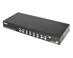 Conmutador Switch Kvm VGA 8 Puertos USB A Y Audio 1U Rack