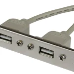 Adaptador Bracket Placa USB A 2 Puertos