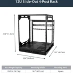 Gabinete Rack De 24U 31 Pulgad .