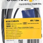 Cable Kvm 4.5M Ultra Delgado 2En1 VGA USB Hd15 Macho A Macho .