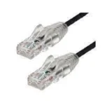 Cable 15Cm Red Ethernet Cat6 Sin Enganches Snagless Negro