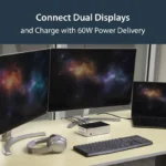 Docking Station Pd Para Laptop USB-C 4K Para 2 Pantallas