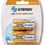 Bateria Recargables Steren Bat-Nm-C2/Alcalinas/1.2V/2 Pieza
