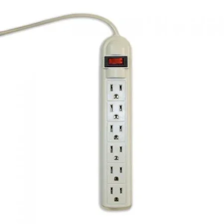Supresor De Picos Smartbitt Sbss-B6-3U Con 6 Salidas/3 X USB-A/1,800 Joules/1.5M/Negro