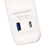 Barra Multicontacto Forza Fsp-451Usbcw/4 Contactos/500 Joules/1X USB-A/1X USB-C/Blanco