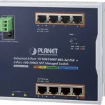 Switch Gigabit Planet Wgs-5225-8P2Sv 8 Puertos/Administrable/Industrial Flat-Type/C/PoE 802.3At/2 Puertos Sfp/LCD