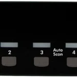 Conmutador Switch Kvm De 4 Pc 2 Pantallas DVI VGA Audio USB