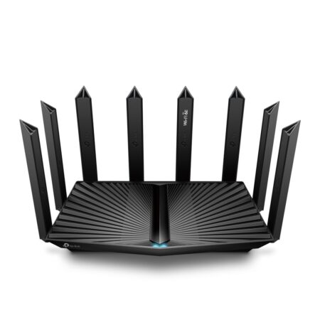 Router Inalambrico Tp-Link Archer Axe95 2.4/5/6Ghz/Tri-Banda/1Xusb 3.0/5Xrj-45 2402Mbit/S Wlan/4X4Mu-MIMO Ofdma/8 Antenas Externas/Negro
