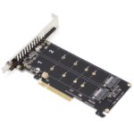 Tarjeta Adaptadora PCIE 3.0 Con Doble X8 Para M.2 SSD
