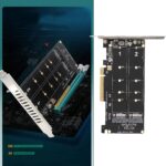 Tarjeta Adaptadora PCIE 3.0 Con Doble X8 Para M.2 SSD