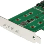 Tarjeta Adaptadora PCI Express 3 Puertos M.2 1Xnvme 2Xsata