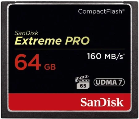 Memoria Compactflash 64Gb Sandisk Extreme Pro Sdcfxps-064G-X46 Dslr/160Mb/S/4K