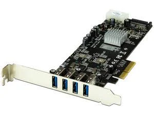 Tarjeta PCI Express 4 Puertos USB 3.0 Fuente SATA Molex Uasp