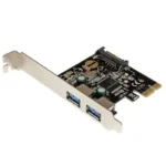 Tarjeta PCI Express 2 Puertos USB 3.0 Con Alimentacion SATA Hu.