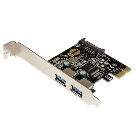Tarjeta PCI Express 2 Puertos USB 3.0 Con Alimentacion SATA Hu.