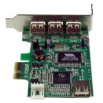 Adaptador Tarjeta PCI Express Perfil Bajo 4 Puertos USB 2.0 .