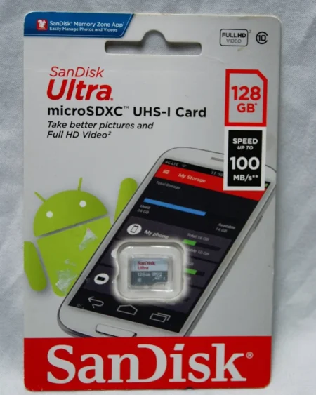 Memoria Microsdxc 128Gb Sandisk Sdsqunr-128G-Gn6Ta/Uhs-I /100Mb/S Lectura/Clase 10