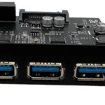 Tarjeta PCI 4 Puertos USB 3.0 Hub Concentrador Interno .